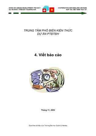 Bài giảng Viết báo cáo