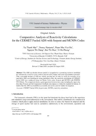 Comparative Analysis of Reactivity Calculations for the CERMET Fueled ADS with Serpent and MCNP6 Codes