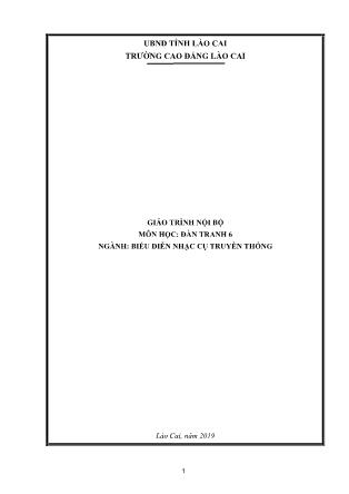 Giáo trình Biểu diễn nhạc cụ truyền thống - Đàn tranh 6