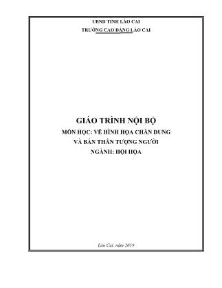 Giáo trình Hội họa - Vẽ hình họa chân dung và bán thân tượng người