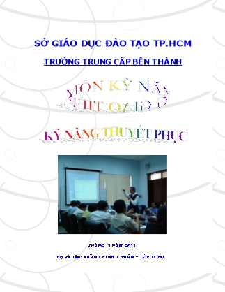 Giáo trình Kỹ năng thuyết phục