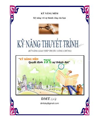 Giáo trình Kỹ năng thuyết trình (Bản hay)