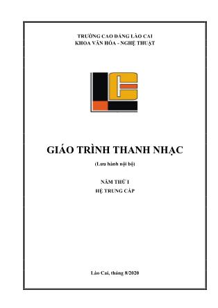 Giáo trình Thanh nhạc