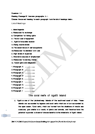 Ielts academic Reading 61