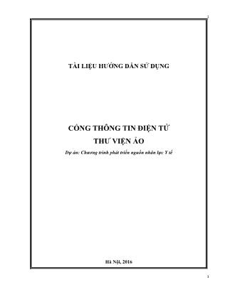 Tài liệu Cổng thông tin điện tử thư viện ảo