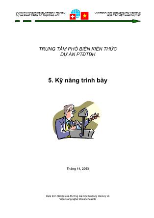 Tài liệu Kỹ năng trình bày (Bản mới)