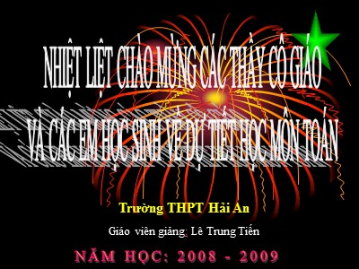 Bài giảng Đại số Lớp 12 - Chương 2: Hàm số lũy thừa, hàm số mũ và hàm số logarit - Bài 5: Phương trình mũ. phương trình logarit (Tiết 1) - Lê Trung Tiến