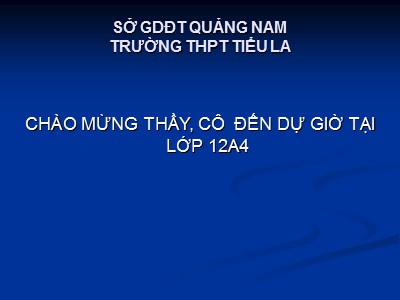 Bài giảng Hình học Lớp 12 - Ôn tập: Phương trình đường thẳng phương trình mặt phẳng