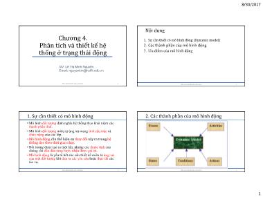 Bài giảng Phân tích thiết kế hướng đối tượng - Chương 4: Phân tích và thiết kế hệ thống ở trạng thái động