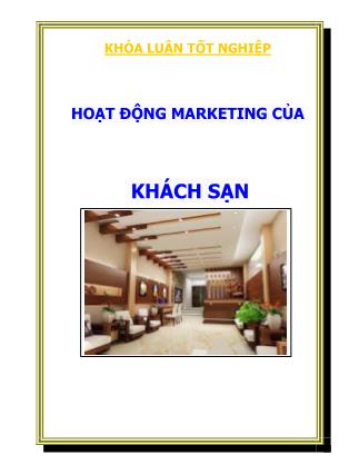 Đề tài Hoạt động marketing của khách sạn