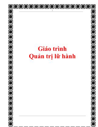 Giáo trình Quản trị lữ hành