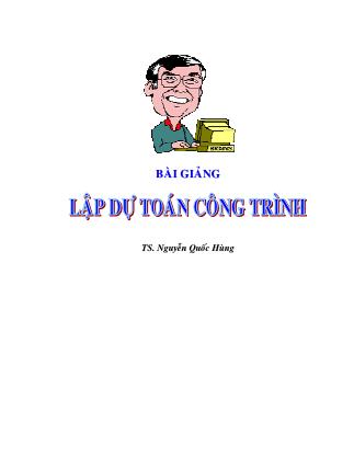 Bài giảng Lập dự toán công trình