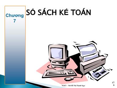 Bài giảng Nguyên lý kế toán - Chương 7: Sổ sách kế toán