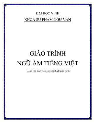 Giáo trình Ngữ âm Tiếng Việt