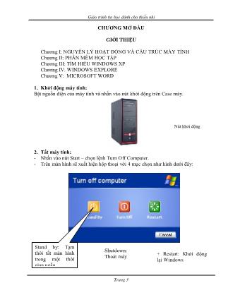 Giáo trình Tin học dành cho thiếu nhi