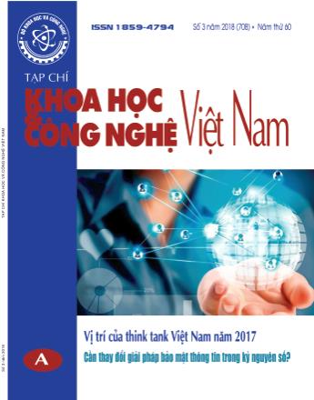 Tạp chí Khoa học Công nghệ Việt Nam - Số 3 năm 2018 (708)